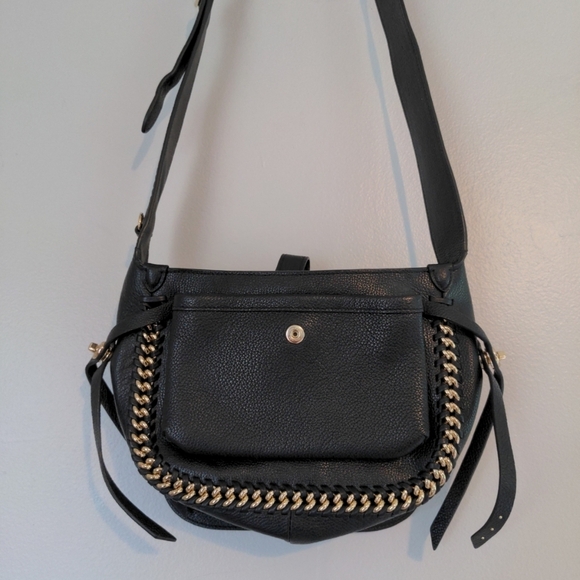 Coach Edie 31 Shoulder Bag Black Leather and Gold Chain Dust Bag Luxury Like New - Picture 2 of 14